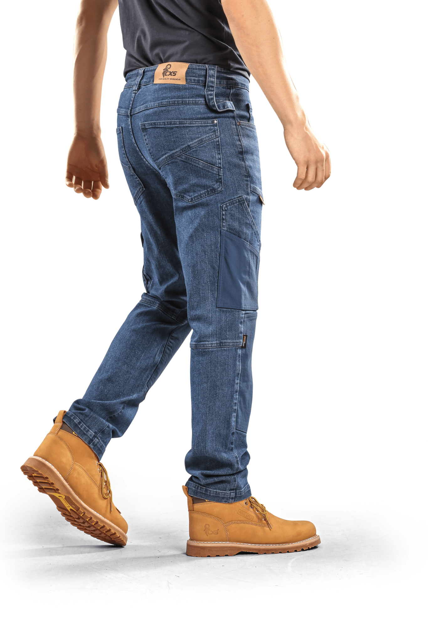 CXS Albi Men's Jeans - Blue/Gray - Modern Fit, Durability – Euro CXS Albi Men's Jeans - Blue/Gray - Modern Fit, Durability – Euro