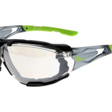 CXS Opsis Tieva I/O Safety Glasses in Black/Green - Euro Work Wear