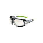 CXS Opsis Tieva I/O Safety Glasses in Black/Green - Euro Work Wear