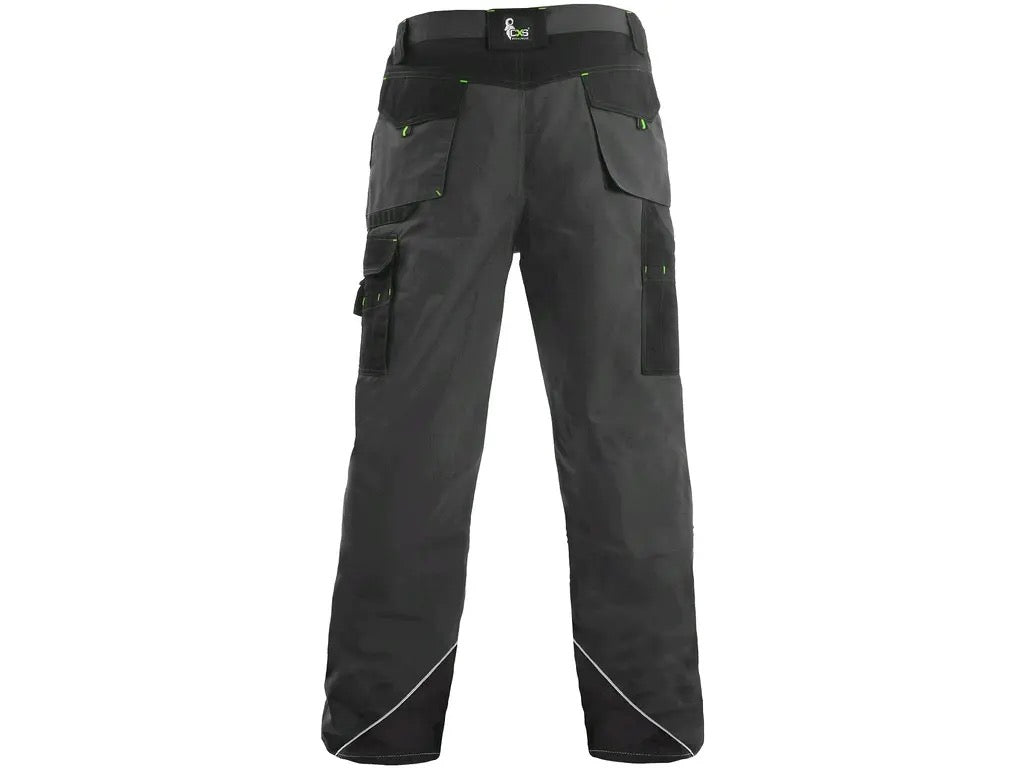 CXS SIRIUS NIKOLAS Men's Winter pants in Grey/Green - Euro Work Wear