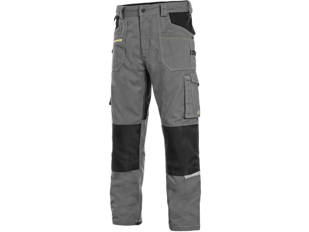 CXS Stretch Men's Winter Work Pants, gray - black - Euro Work Wear