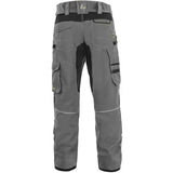 CXS Stretch Men's Winter Work Pants, gray - black - Euro Work Wear