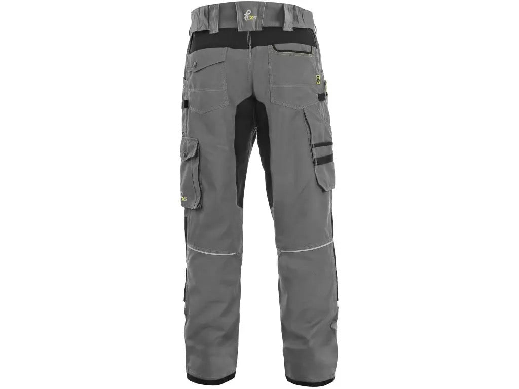 CXS Stretch Men's Winter Work Pants, gray - black - Euro Work Wear