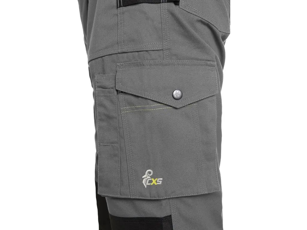 CXS Stretch Men's Winter Work Pants, gray - black - Euro Work Wear
