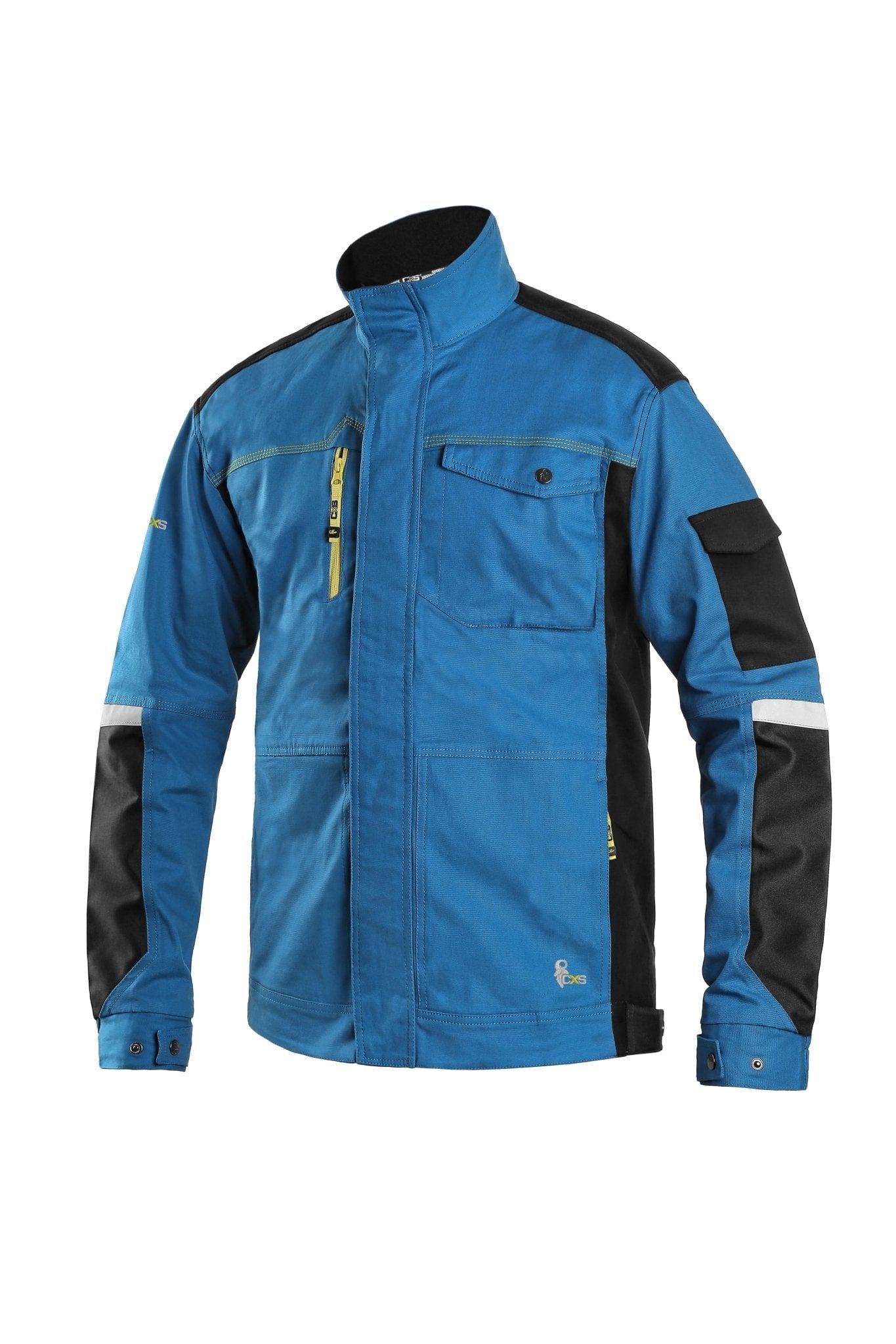 CXS Stretch Men's Work Jacket in Blue/Black - Euro Work Wear