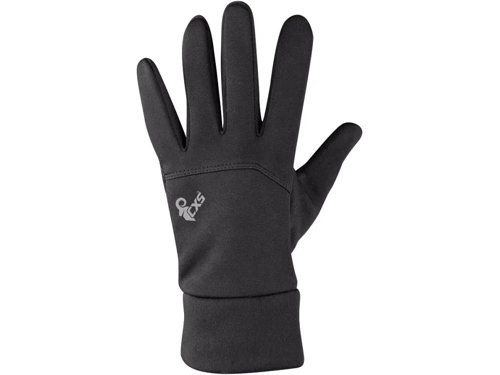 Gloves CXS LODUR, winter, black, refl. print, unisex - L - Euro Work Wear