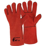 Gloves CXS PATON RED, welding - Euro Work Wear