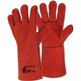 Gloves CXS PATON RED, welding - Euro Work Wear