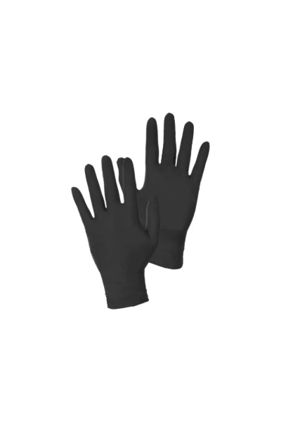 Gloves CXS STERN BLACK, disposable, nitrile, powder free - Euro Work Wear