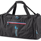 Sports bag CXS LEONIS, 24x12x12 inch, black with blue/red accessories - Euro Work Wear