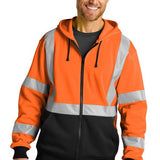 CornerStone® ANSI 107 Class 3 Heavy - Duty Fleece Full - Zip Hoodie - Euro Work Wear