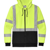CornerStone® ANSI 107 Class 3 Heavy - Duty Fleece Full - Zip Hoodie - Euro Work Wear