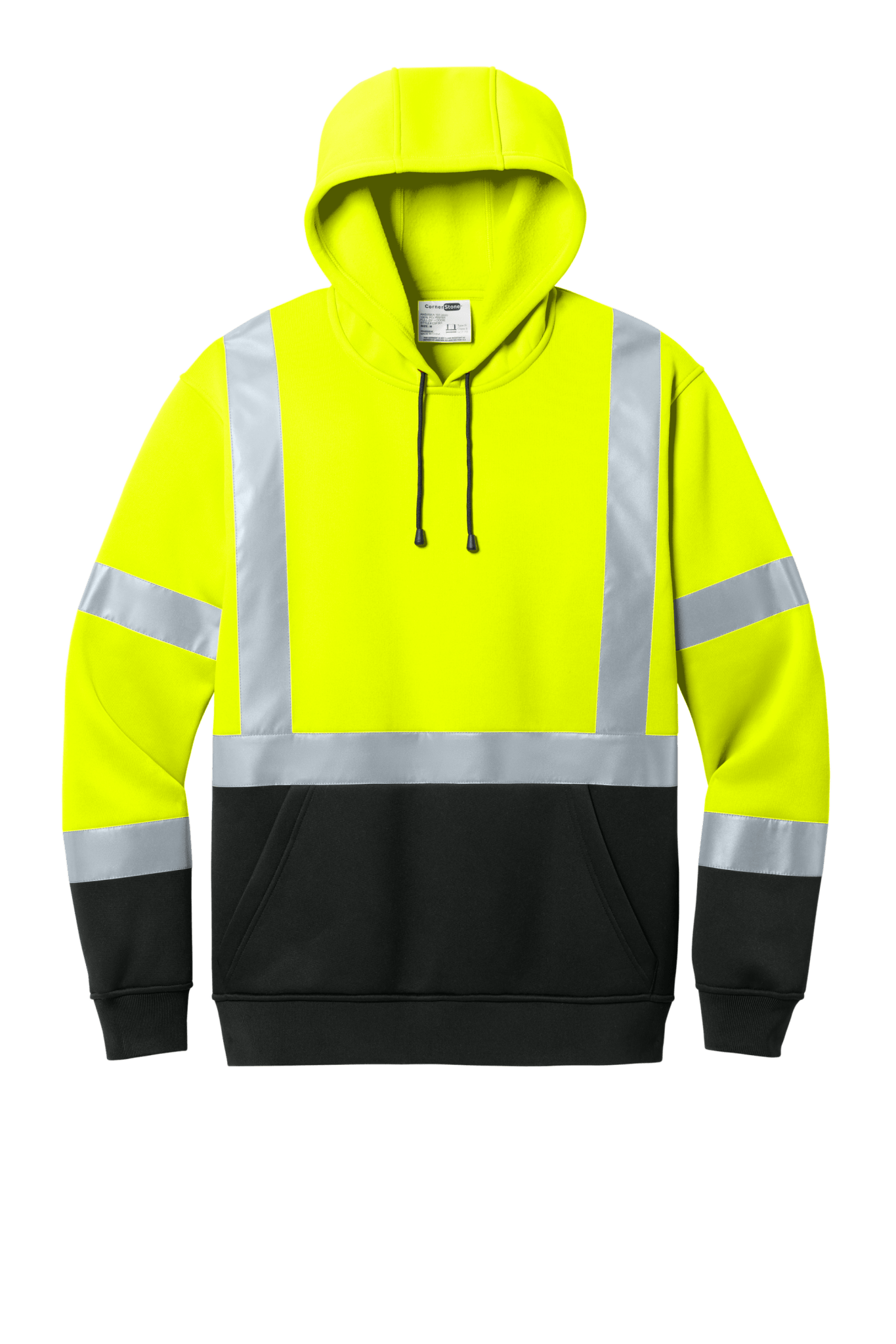 CornerStone® ANSI 107 Class 3 Heavy - Duty Fleece Pullover Hoodie - Euro Work Wear