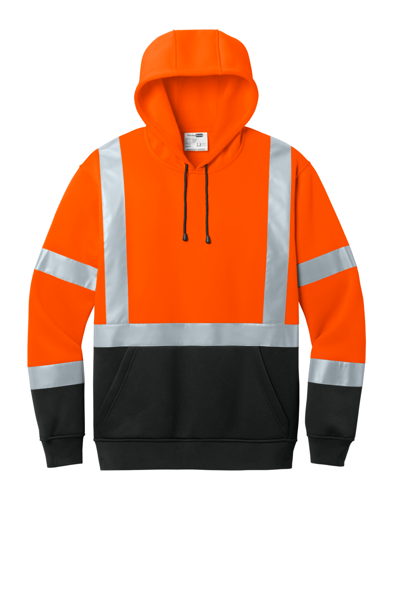 CornerStone® ANSI 107 Class 3 Heavy - Duty Fleece Pullover Hoodie - Euro Work Wear