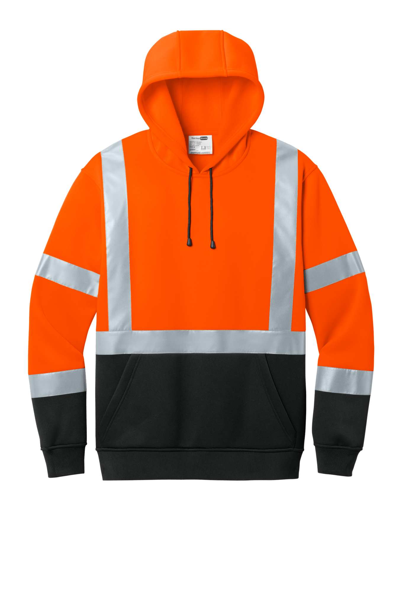 CornerStone® ANSI 107 Class 3 Heavy - Duty Fleece Pullover Hoodie - Euro Work Wear