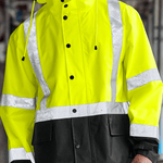 CornerStone® ANSI 107 Class 3 Rain Jacket - Euro Work Wear