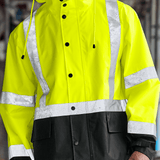 CornerStone® ANSI 107 Class 3 Rain Jacket - Euro Work Wear
