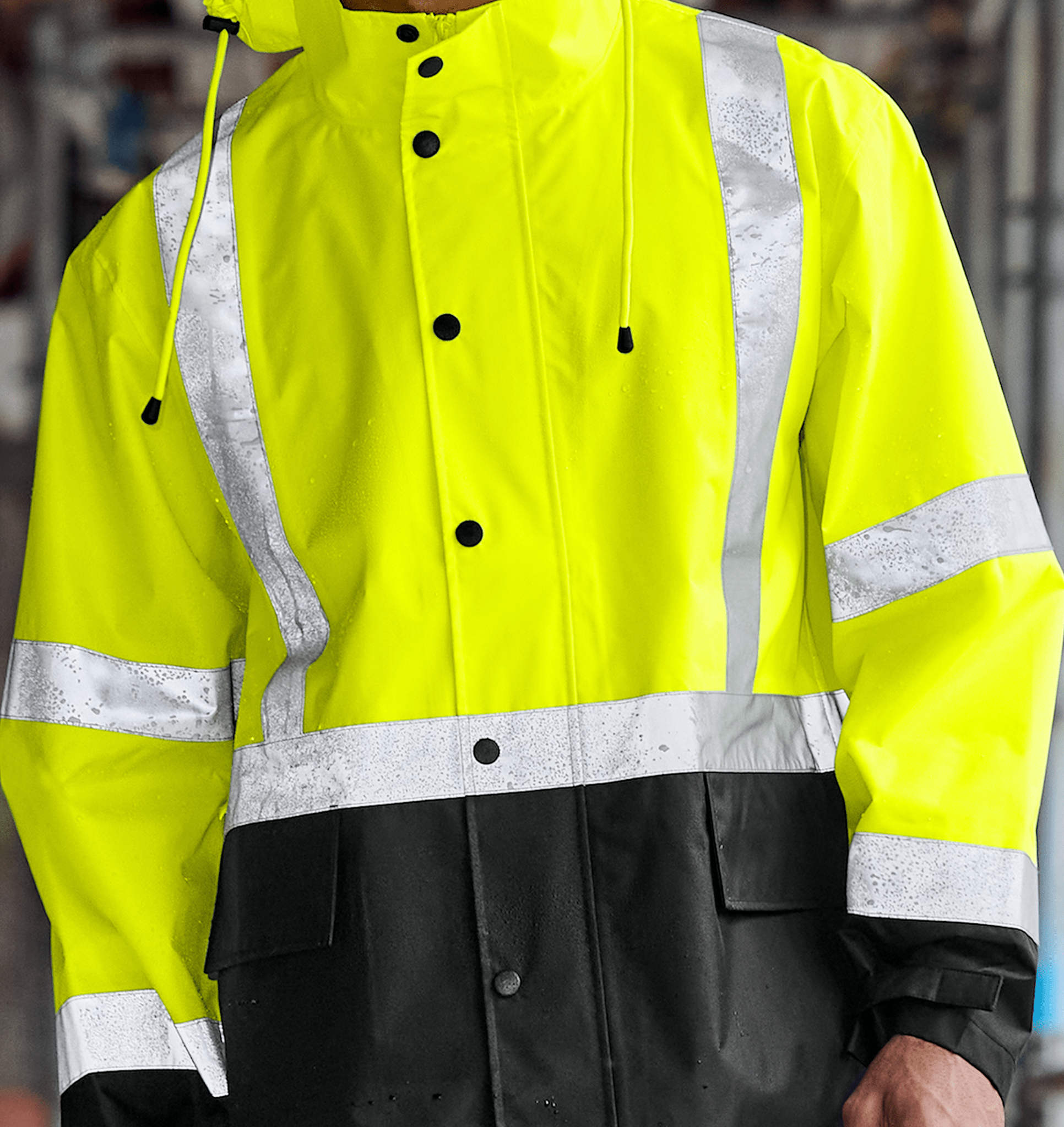 CornerStone® ANSI 107 Class 3 Rain Jacket - Euro Work Wear