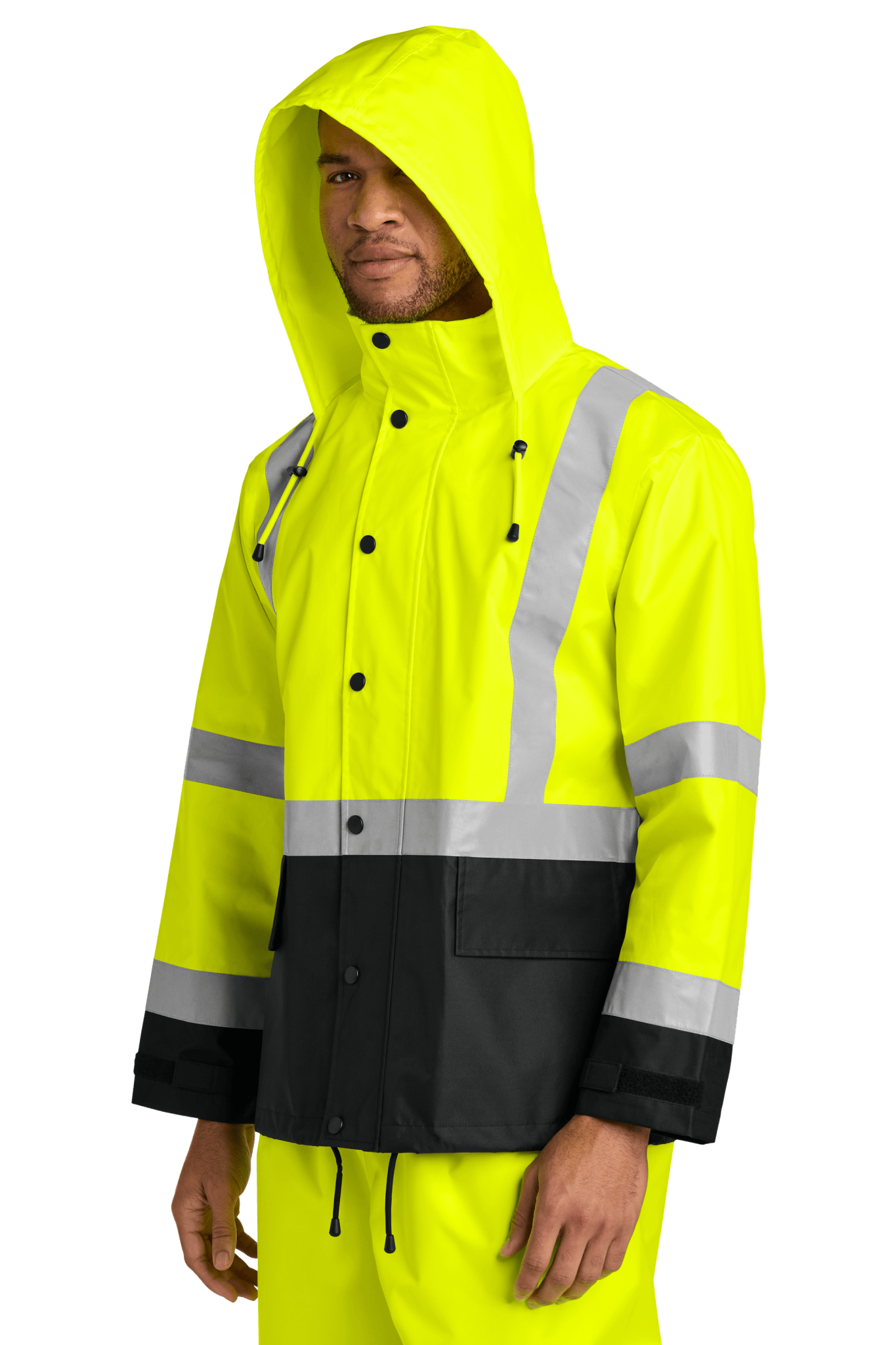 CornerStone® ANSI 107 Class 3 Rain Jacket - Euro Work Wear