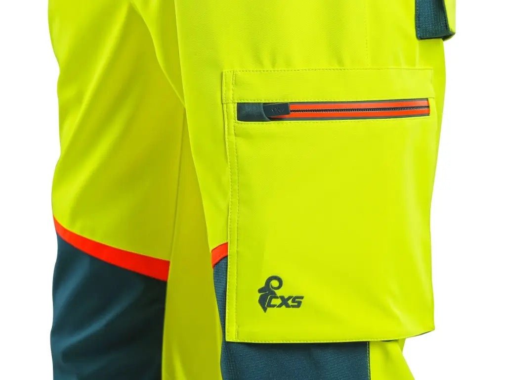 CXS Bedford Men's High Visible Softshell Yellow Overalls - Euro Work Wear