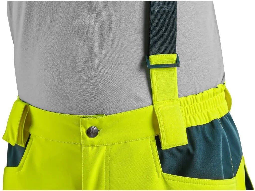 CXS Bedford Men's High Visible Softshell Yellow Overalls - Euro Work Wear
