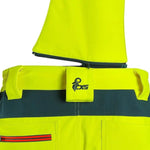 CXS Bedford Men's High Visible Softshell Yellow Overalls - Euro Work Wear