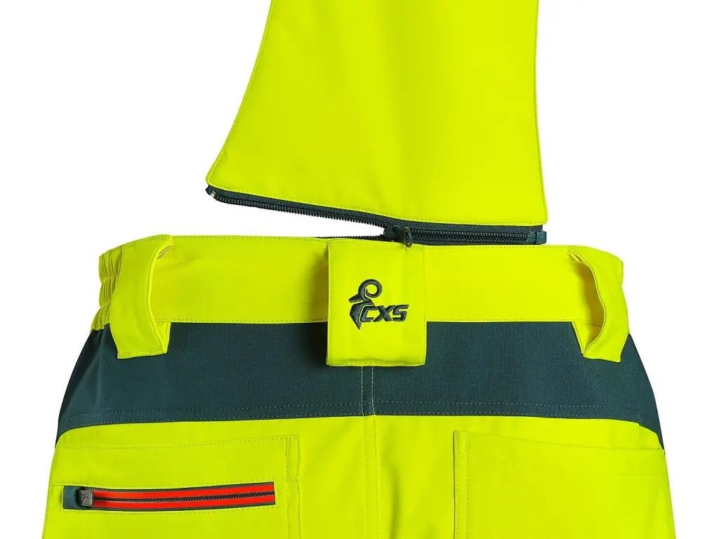 CXS Bedford Men's High Visible Softshell Yellow Overalls - Euro Work Wear