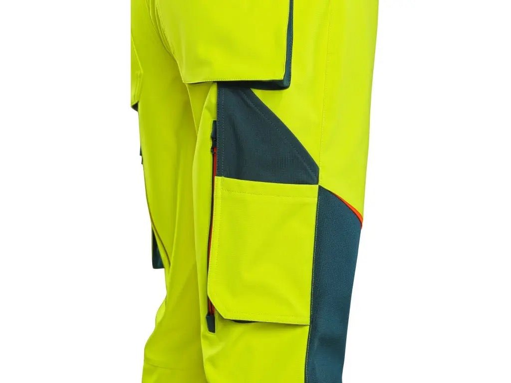 CXS Bedford Men's High Visible Softshell Yellow Overalls - Euro Work Wear