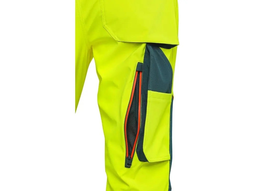 CXS Bedford Men's High Visible Softshell Yellow Overalls - Euro Work Wear