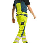 CXS Bedford Men's HiViz Softshell Yellow Overalls - Euro Work Wear