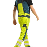 CXS Bedford Men's HiViz Softshell Yellow Overalls - Euro Work Wear