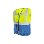 CXS Bolton High - Visibility Yellow/Blue Pocket Vest - Euro Work Wear