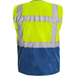 CXS Bolton High - Visibility Yellow/Blue Pocket Vest - Euro Work Wear