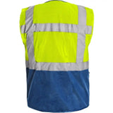 CXS Bolton High - Visibility Yellow/Blue Pocket Vest - Euro Work Wear