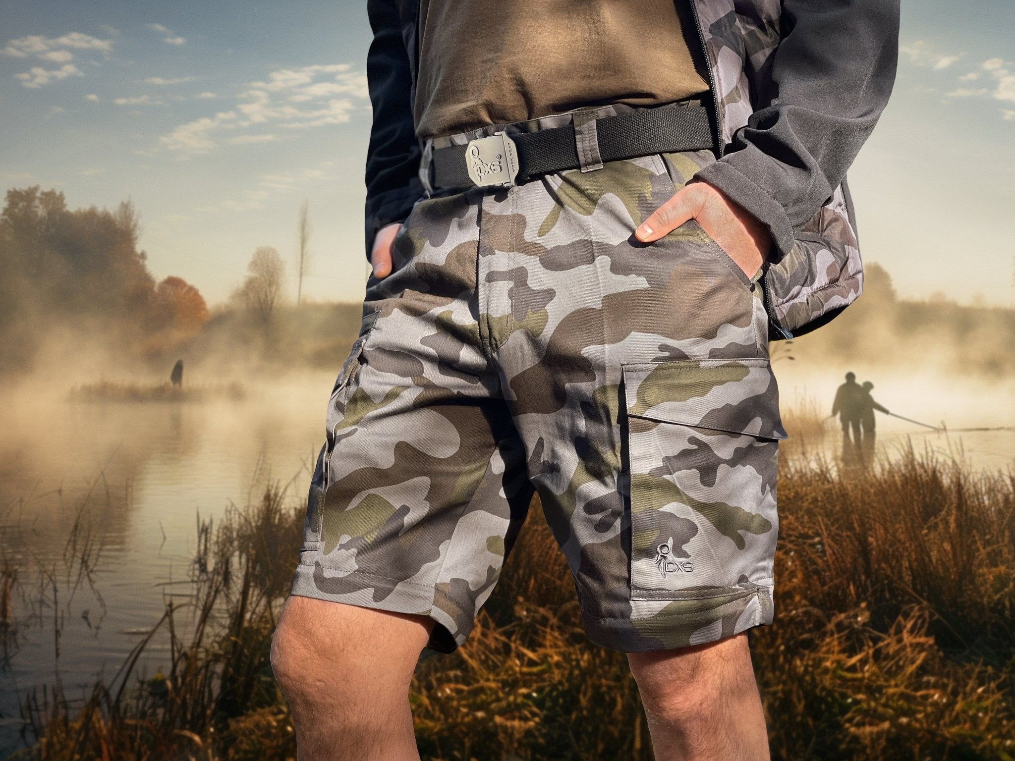 CXS CAMO pants, men's, camouflage, with detachable legs - Euro Work Wear