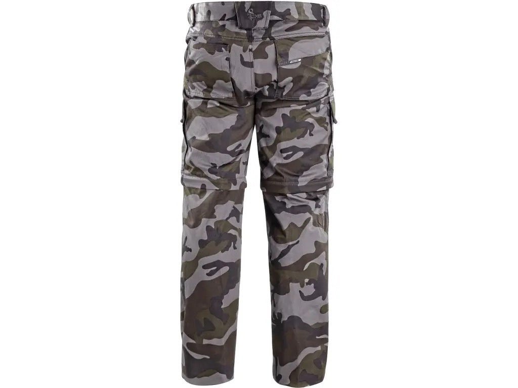 CXS CAMO pants, men's, camouflage, with detachable legs - Euro Work Wear