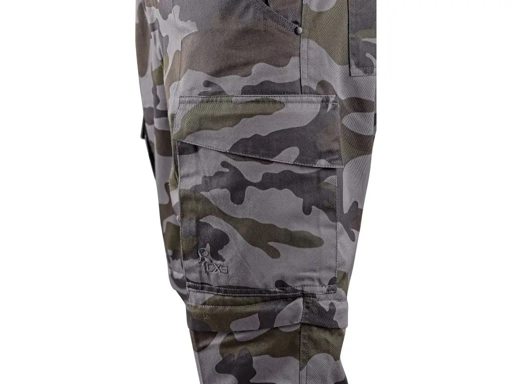 CXS CAMO pants, men's, camouflage, with detachable legs - Euro Work Wear