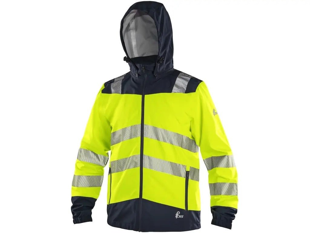 CXS HALIFAX SHELL, men's, hi - vis, yellow - blue - Euro Work Wear