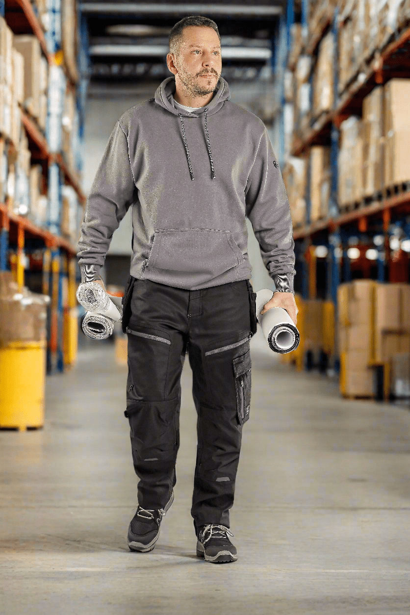 CXS Leonis Men's Work Pants - Black/Gray - Durable, Slim-fit CXS Leonis Men's Work Pants - Black/Gray - Durable, Slim-fit