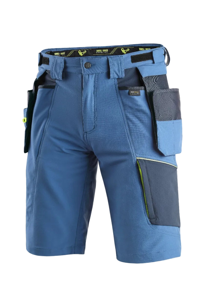CXS Naos Men's Work Shorts in Blue/Yellow - Euro Work Wear