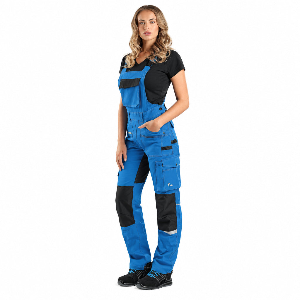 CXS Pants CXS Stretch Women's Overalls in Blue/Black