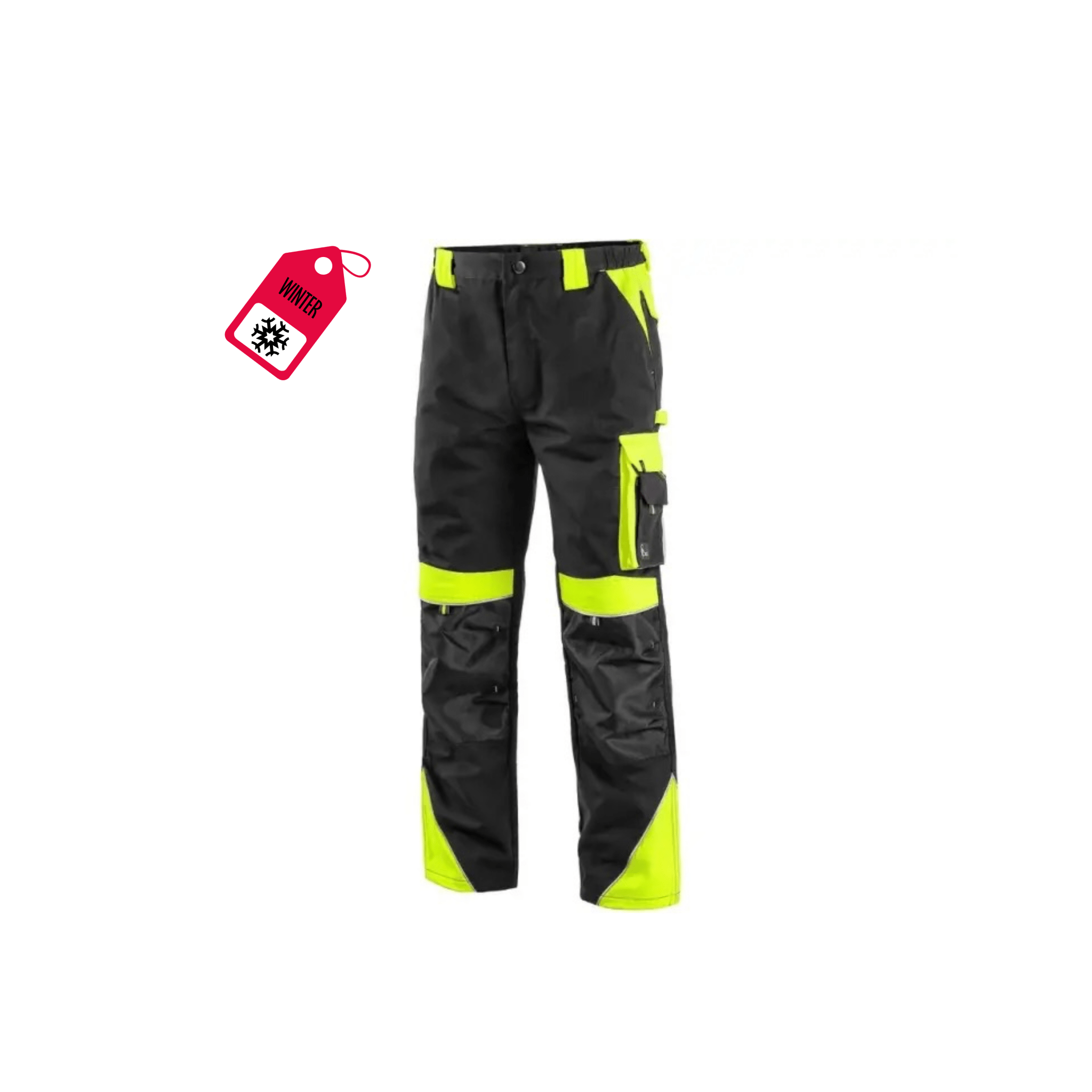 CXS Sirius Brighton Men's Winter Pants in Black/Yellow - Euro Work Wear