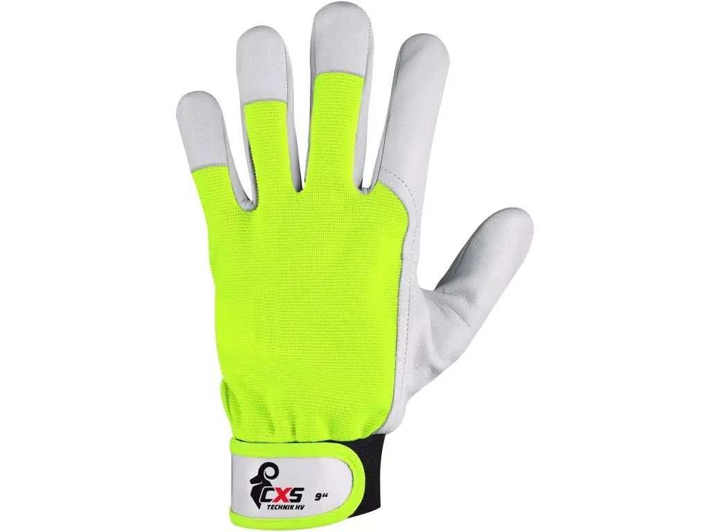 CXS Technik Combined Gloves - HiViz - Euro Work Wear