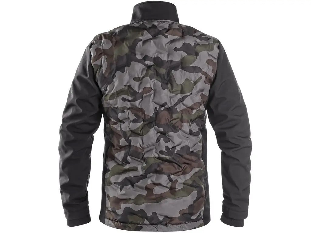 Jacket CXS CAMO, men’s, camouflage black - Euro Work Wear