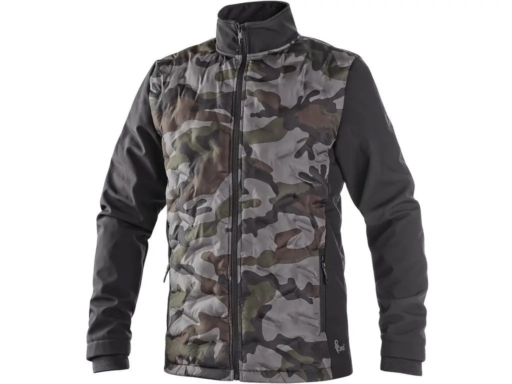 Jacket CXS CAMO, men’s, camouflage black - Euro Work Wear