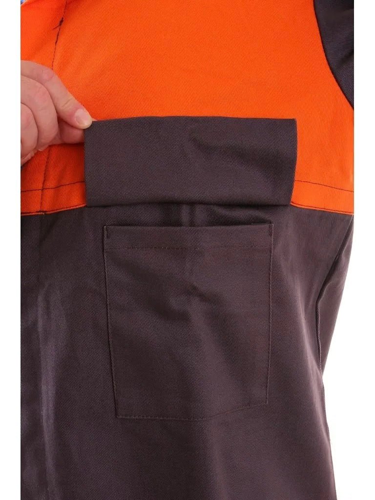 Jacket MOFOS, welding, men´s, grey - orange - Euro Work Wear