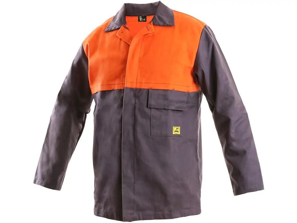 Jacket MOFOS, welding, men´s, grey - orange - Euro Work Wear